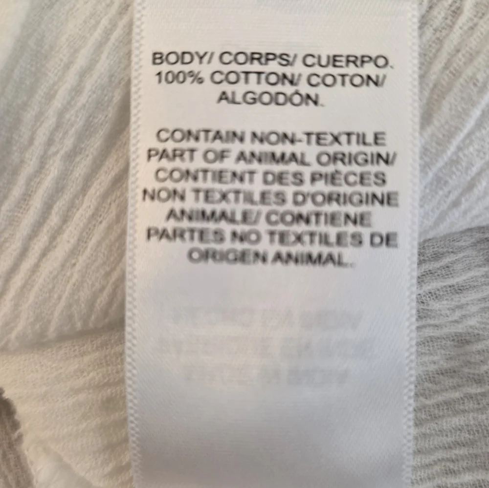 Lucky Brand Top Gauzy Eyelet Cutout Semi Sheer Button Down XLarge Shirt Boho - Picture 8 of 15